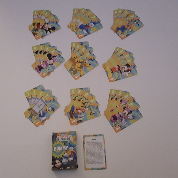 Mickey Mouse Clubhouse Mini Size Rummy Card Game *Damaged Box - Picture 2 of 12